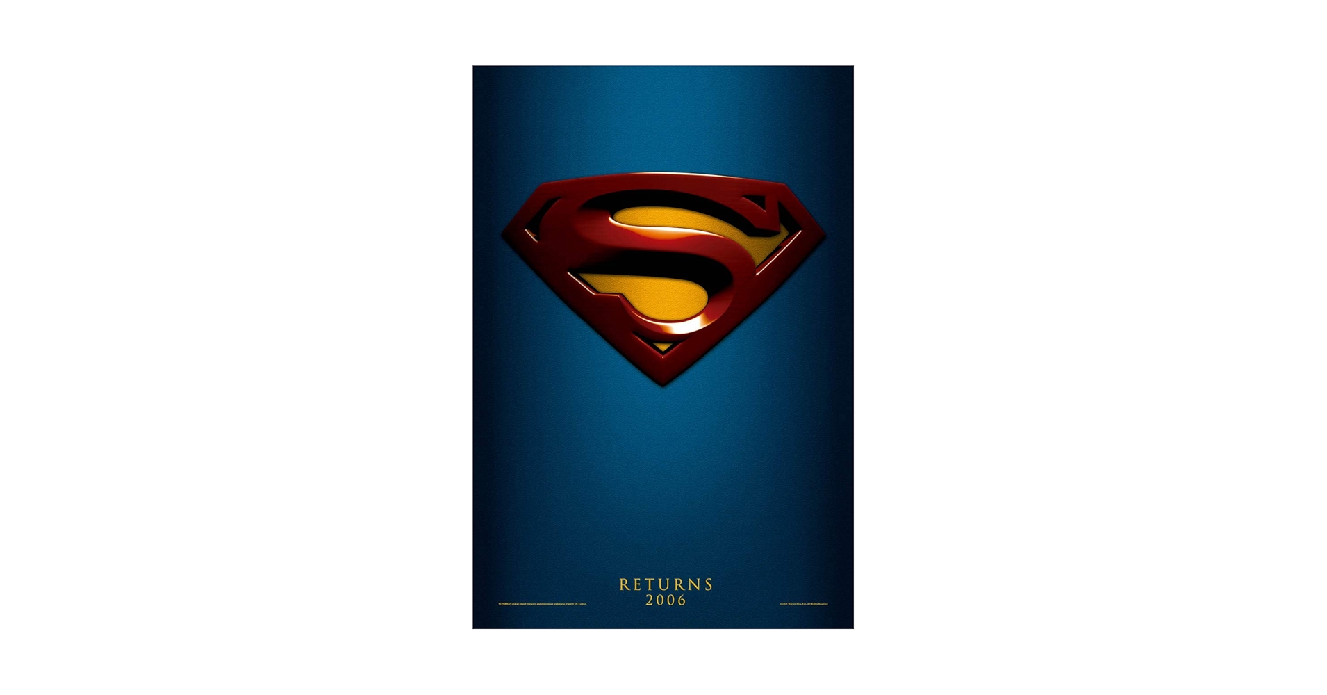Amazon.com: SUPERMAN RETURNS MOVIE POSTER 2 Sided ORIGINAL